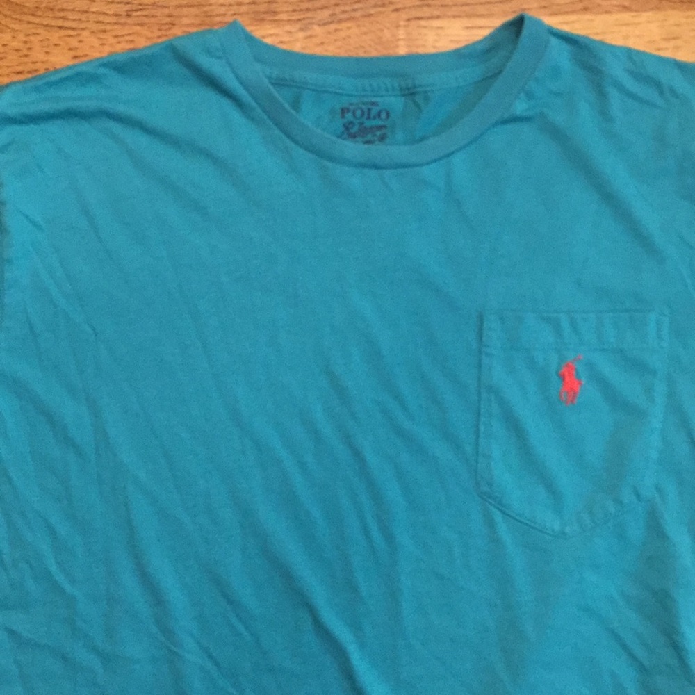 Short sleeve polo t shirt.